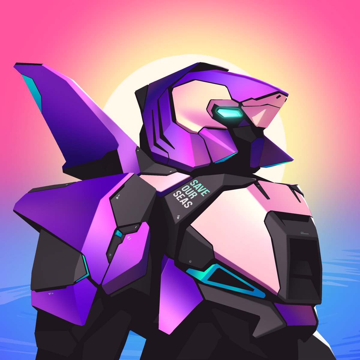 detribe_'s tweet photo. In honor of this collab. 
Our team has prepared something special for our friends over at @ShkarySharks!

BEHOLD... 

MegaSharkKai! https://t.co/z76s9eho6u