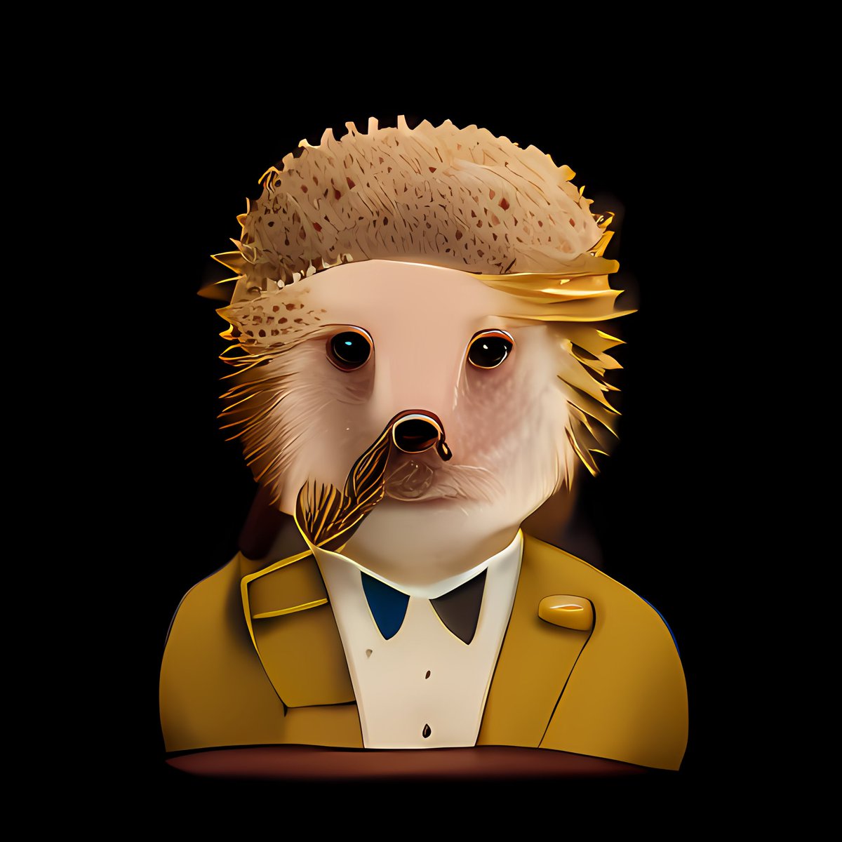 ghoulsngans's tweet image. We've added a new !emoji command to our discord bot that lets ghoul holders transform any standard emoji by describing what they want it to become. These turn this dapper fellow🤵 into a hedgehog, fox, llama, and barn owl.