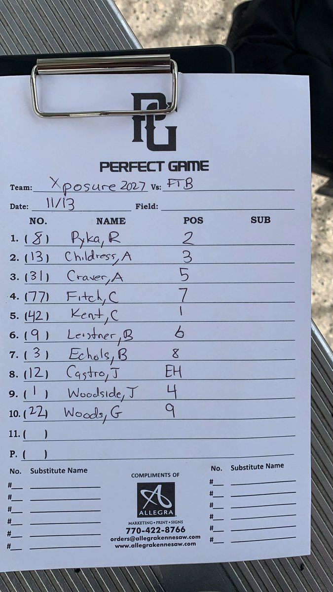 SouthernSQZ2027's tweet photo. Game 2 of pool play, win and we’re through to the bracket! Here’s how we’ll line it up against FTB Rawlings
#FloridaXposureBaseball https://t.co/wfxDaJMBgD