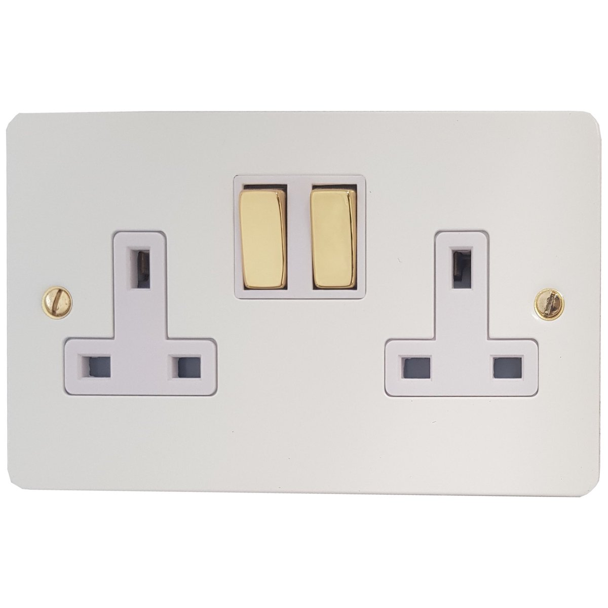 socketstore's tweet image. We have a large range of Flat White sockets and switches available online. 

These have the option of white, polished chrome or polished brass switches. 

Take a look online: socketstore.co.uk/products/socke…

#whitesocket #brassdecor