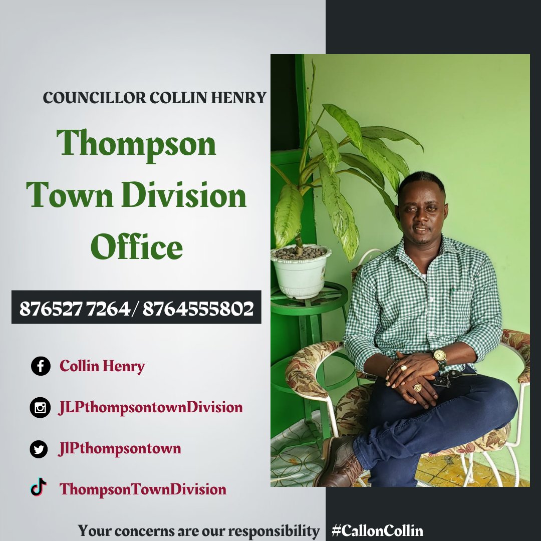 JLPThompsonTown's tweet image. Connect with us #TeamThompsonTownDivision  #CallonCollin  "Your concerns are our responsibility" 

#LocalGovernmentandCommunityMonth