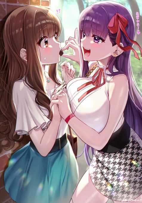デート中のBBちゃんとザビちゃんを覗き見👀 