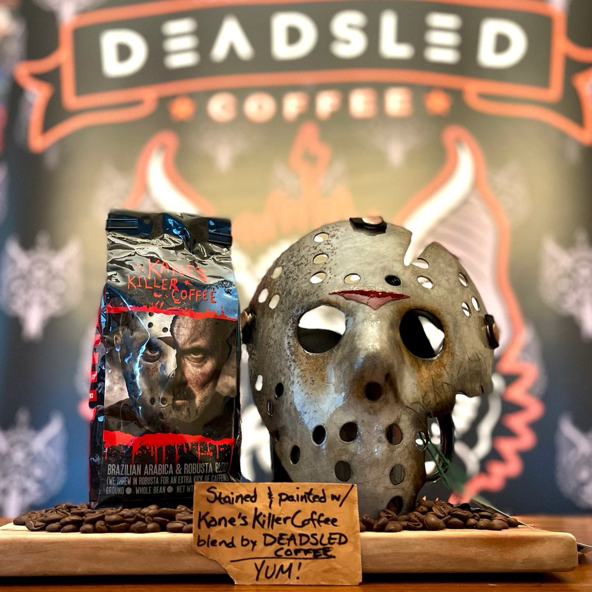 Stained and painted with Kane’s Killer Coffee by the great Uncle Boogieman Creations. ☕️ #FridayThe13th @kanehodder1