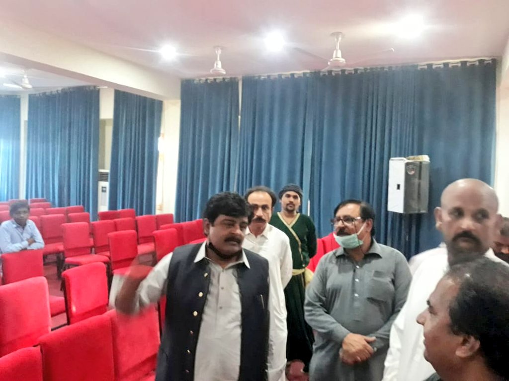 Minister for #Culture and Education <a href="/sardarshah1/">Sardar Shah</a> visited Sindh Institute of Music and Performing Arts #SIMPA #Jamshoro to review ongoing development work and meeting to restructure its hierarchy to make it artist friendly.