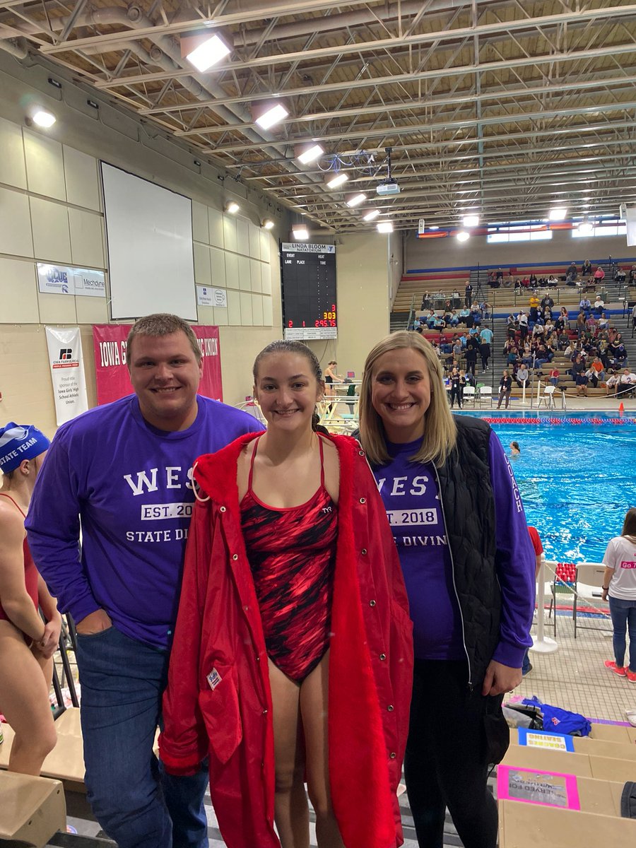 WHS_SwimAndDive's tweet photo. Congratulations to Ella Heath on her performance at the state meet yesterday! She finished 10 places higher than she entered at 19th. We are so very proud of you for all your hard work over the past four years!! ❤️🤍 https://t.co/rYhn333ofW