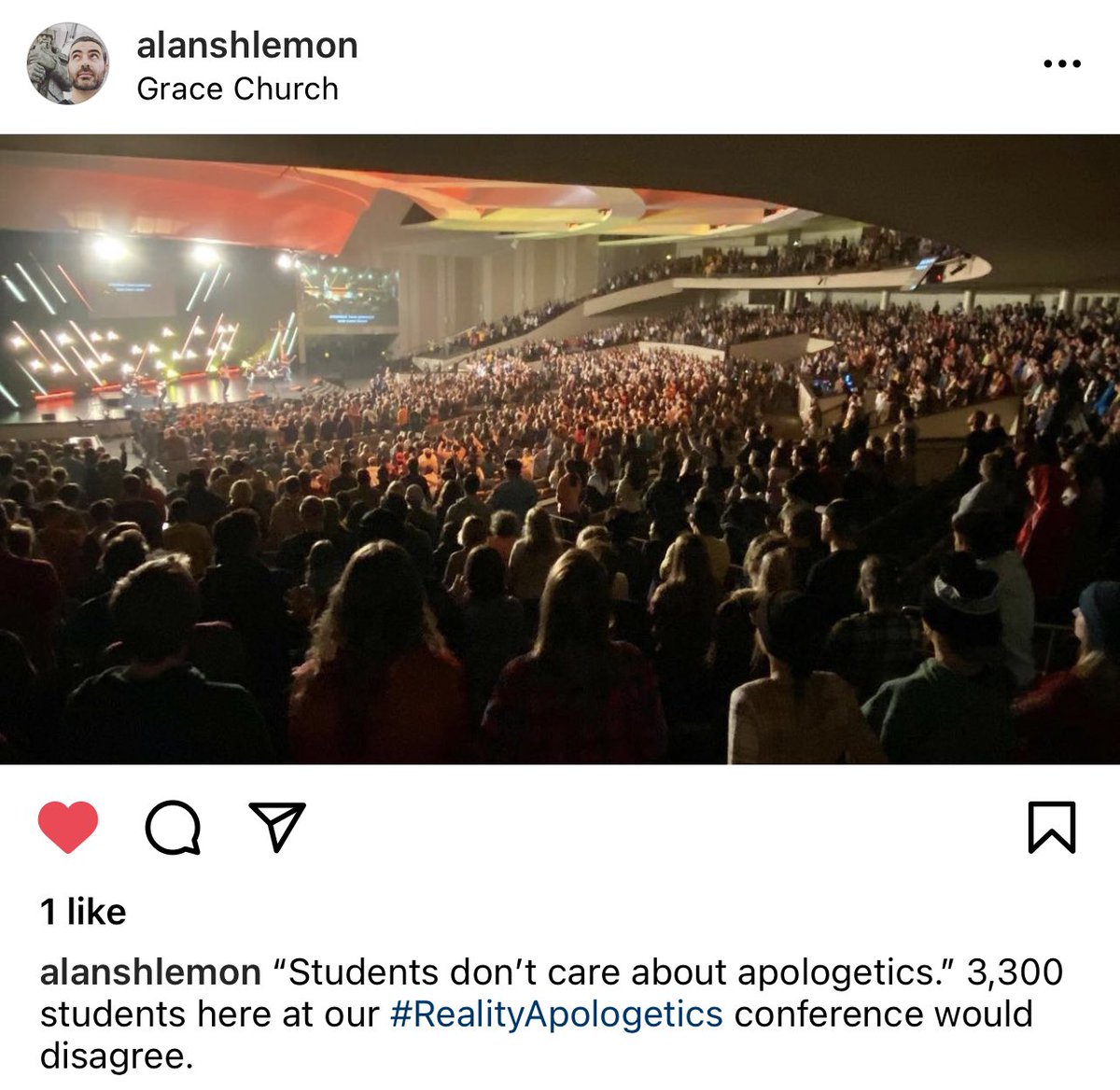 STRtweets's tweet image. Whoever said students don’t care about apologetics… 

Via @AlanShlemon #RealityApologetics