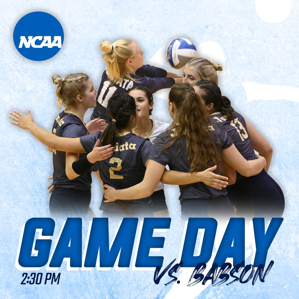 JuniataEagles's tweet photo. Day 2 and Game 2 of the NCAAs🦅 Let's go JCWVB!
⌚: 2:30 pm
📍: Clark Gymnaisum
🎥: https://t.co/7EGzhoiOtR…
📊:https://t.co/qoIWerxkLo…
#WingsUp #TakingFlight #GoEagles #JCWVB https://t.co/rRIaybDTG7