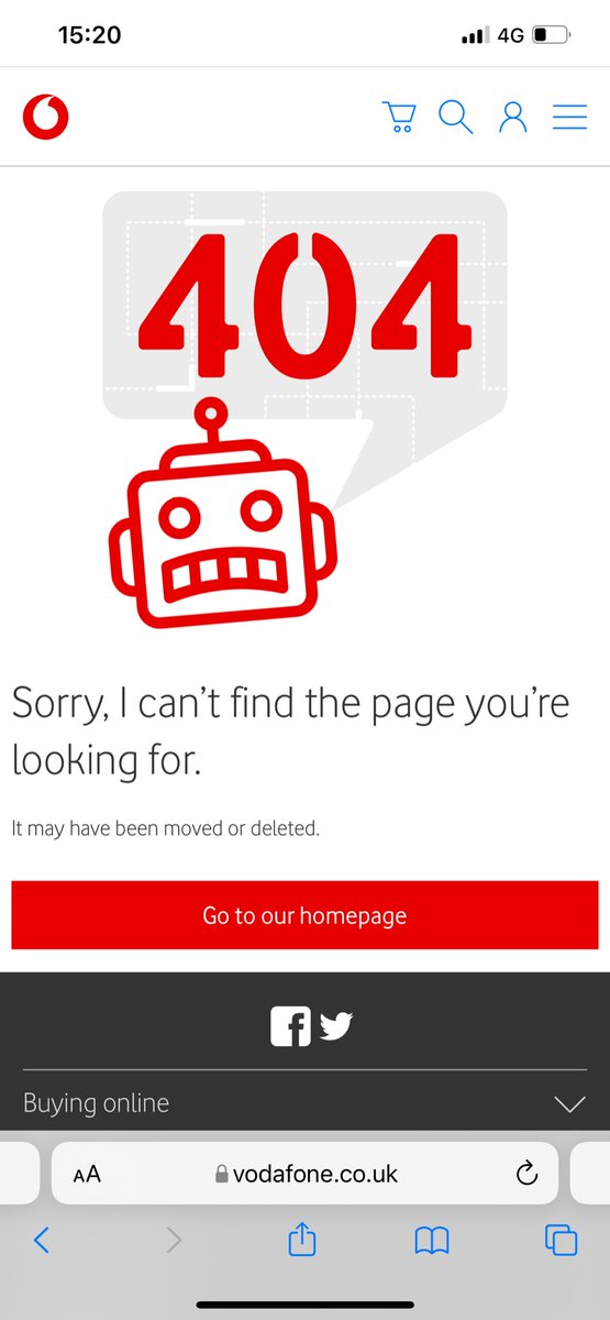 chrlttno's tweet photo. @VodafoneUK Hi whenever I try to use the link or go a different pathway through the tablet page it’s just shows these x https://t.co/WZVg7VEetm