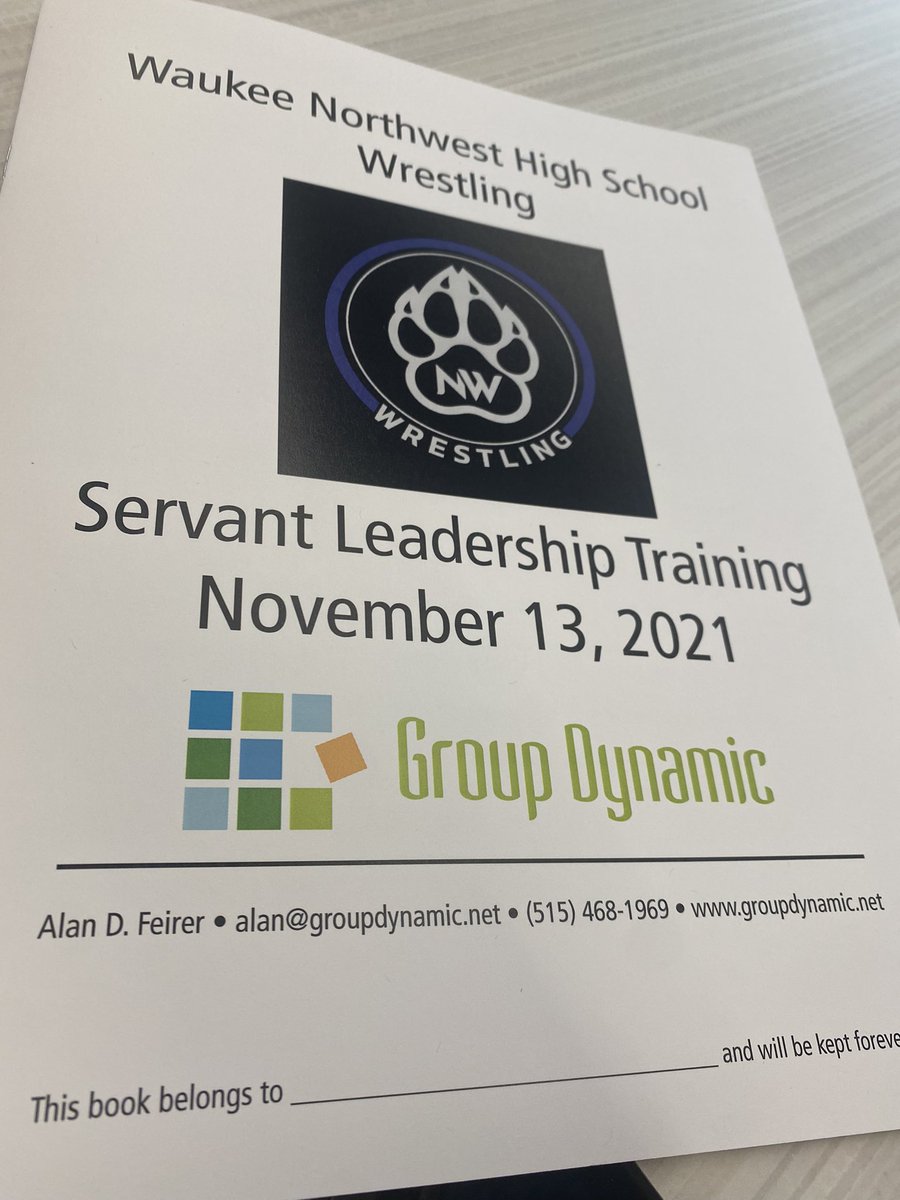WrestlingNWHS's tweet image. Building and maintaining a great culture takes work. Thanks to @AlanFeirer and #GroupDynamic for being “Here to set the standard”! #OnePack