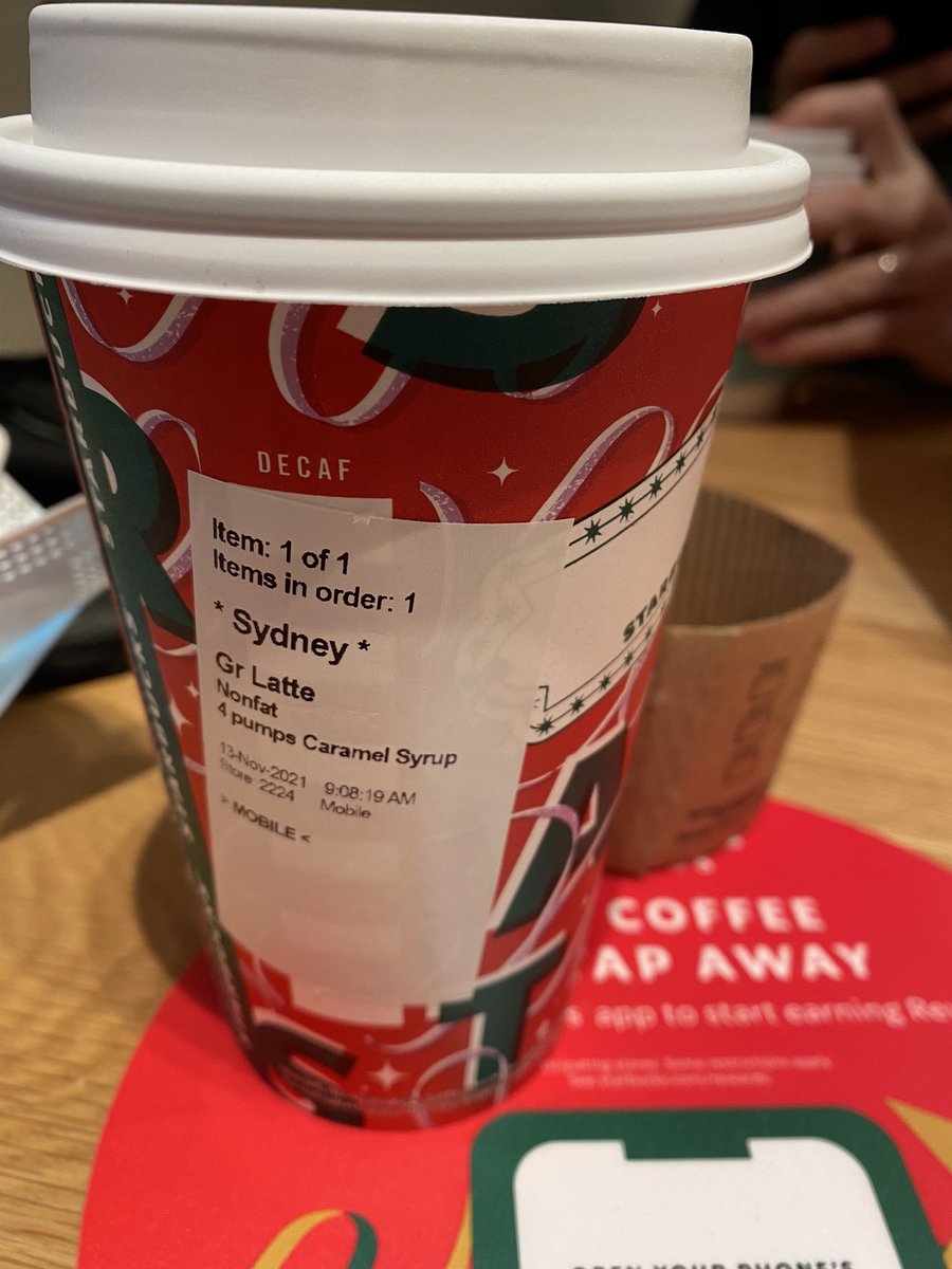 sar_rtr's tweet photo. @Starbucks I order @taylorswift13 favorite drink and you don’t give me the the ‘Taylor’s Version’ sticker? Staff know nothing about it? What’s going on here? Sounds like a MAJOR CUSTOMER SERVICE FAILURE. https://t.co/IlwOwkMBRr