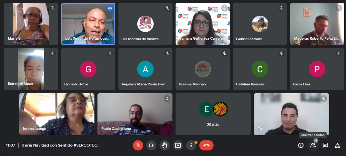 Con gran asistencia realizamos charla: ¡Descubre con nosotros 𝗰ó𝗺𝗼 𝗽𝗼𝘀𝘁𝘂𝗹𝗮𝗿 a Feria Navidad con Sentido #SERCOTEC
𝗙𝗲𝗿𝗶𝗮 𝗺á𝘀 𝗴𝗿𝗮𝗻𝗱𝗲 𝗱𝗲 𝗖𝗵𝗶𝗹𝗲 que se realizará los días 𝟭𝟯, 𝟭𝟰, 𝟭𝟱, 𝟭𝟲 𝘆 𝟭𝟳 de #diciembre en Paseo Bandera.