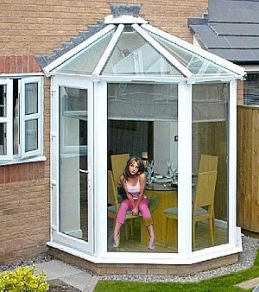 Its about time Britney Spears was released from that conservatory. It's tiny..