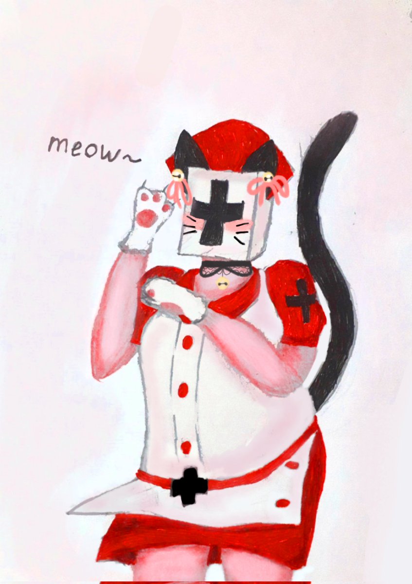 Anonim202012's tweet photo. #darkdeception #darkdeceptionfanart #fanart #neko #reapernurse #reapernurses #tormenttherapy https://t.co/EAqRA24BVR