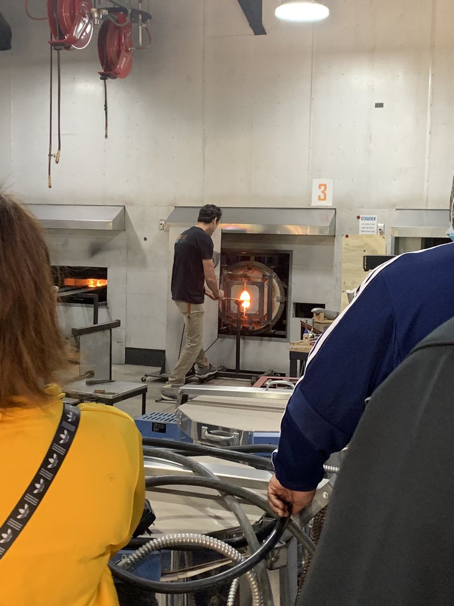 cierrahedrick_'s tweet photo. Professor Patterson sharing the process of glass blowing with us this morning #AFRUSA21 https://t.co/HuVL2mQYy9