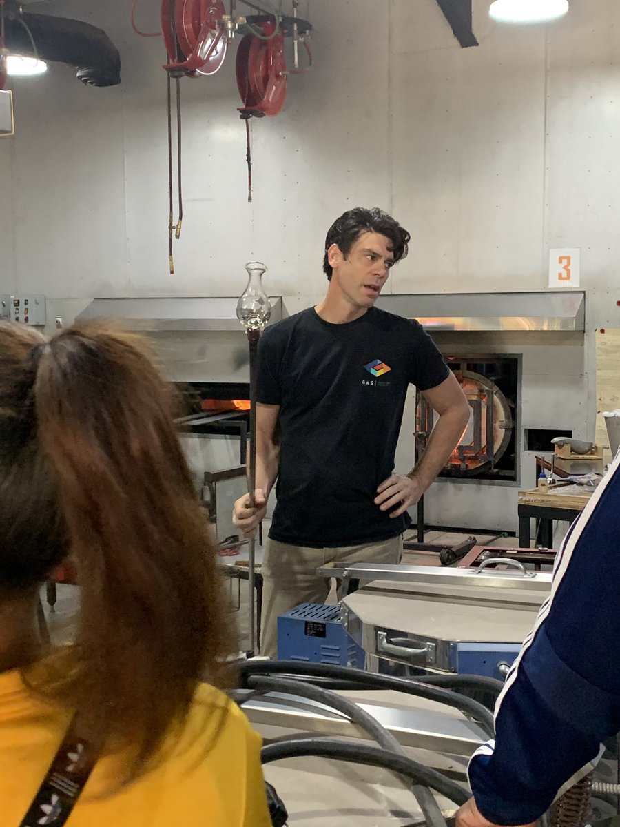 cierrahedrick_'s tweet photo. Professor Patterson sharing the process of glass blowing with us this morning #AFRUSA21 https://t.co/HuVL2mQYy9