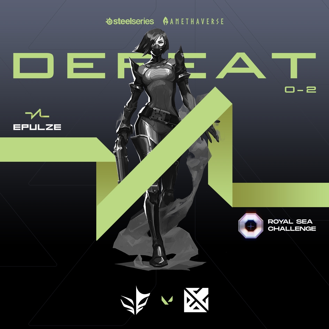 SouthBuilt's tweet photo. Our first match in the @EPULZEgaming Royal Sea Challenge was spoiled by @BrenEsports as they breeze through a clean 2-0 win against us. GGWP to them, we will take a good rest and come back stronger on our next match!
#BuiltDifferent #ForGlory #Amethaverse https://t.co/AFzE2dlqfh