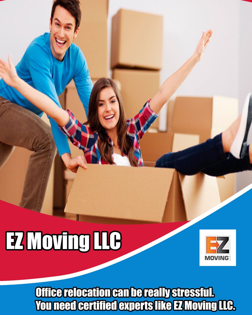 EZMovingLLC1's tweet photo. Office relocation can be really stressful. You need certified experts like EZ Moving LLC. Our team will help you with a professional service. Visit https://t.co/jtxVOL9MFi  for more information. #relocation #realestate #moving #movers #packing https://t.co/Be44Ao6IoW