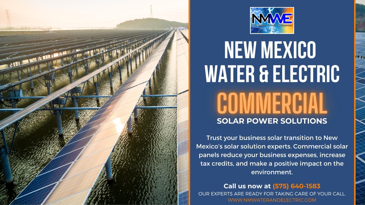 patrickmeltonky's tweet photo. Commercial Solar Power Solutions

Trust your business solar transition to New Mexico’s solar solution experts. Commercial solar panels reduce your business expenses, increase tax credits, and make a positive impact on the environment.

Call now 575 640158
 https://t.co/FkyWxxa0Zw https://t.co/R3enSuZBOy