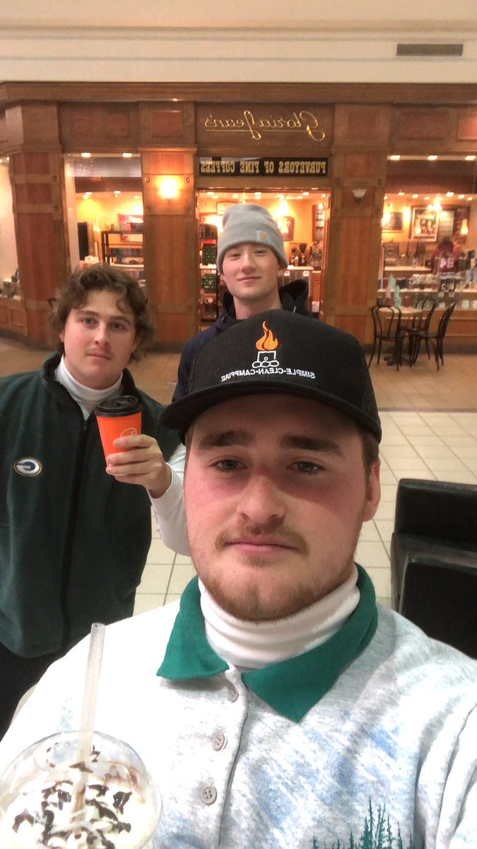 CarterSmigaj's tweet photo. @EliHaas @SamSimmons_23 Just got coffee! https://t.co/qOVfW450xh
