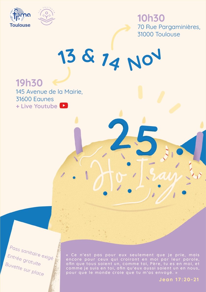 stktoulouse's tweet photo. Jour-J pour notre isantaona les amis ! Rdv ce soir 19h30 à Eaunes pour fêter nos 25 ans 😉

Et pour les autres vous pouvez suivre notre live sur YouTube 😁
https://t.co/L3BLzDSDU2

Tous ensemble pour le Seigneur 🙏 https://t.co/wz82bXoGOA