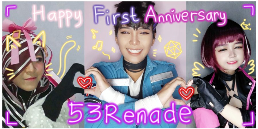 WTBATPM's tweet photo. @syifantasi @amaimaru09 and I want to say "HAPPY #Anniver53ry 53RENADE 🎉🌒☁️🎁🍭🐥"

We're proud to have the three of you as our oshi and we wish you more blessed days ahead!🥰

With love, VIZUALIVE Project
#derem_art #artvanluna #Nagisa_Arciart #cosplay #NIJISANJI_ID https://t.co/52TwRiKAKL
