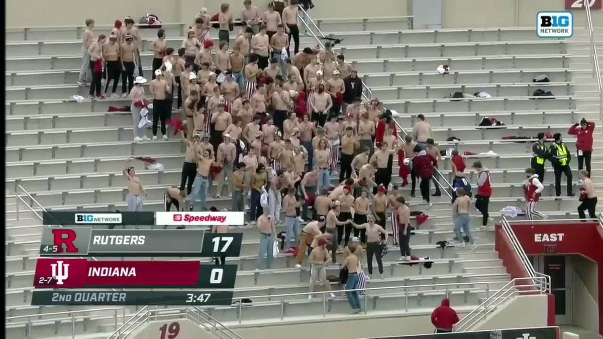 BigTenNetwork's tweet photo. Checks weather. 

Yeah, it’s 36 degrees in Bloomington. 

🤣 https://t.co/KLsyr7sk50