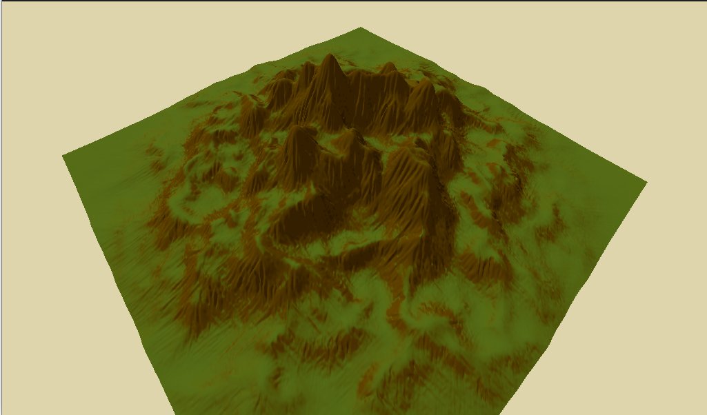 _janglee's tweet photo. Procedurally generated terrain with simulated hydraulic erosion to make terrain more natural. #GodotEngine https://t.co/2c9tPCfd2e