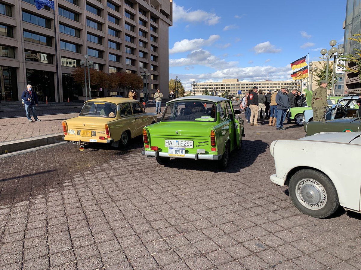 KristinBukovsky's tweet photo. @IntlSpyMuseum #TrabantDC so cool! Cousin-in-law has a car here https://t.co/SwIJyz5YF0