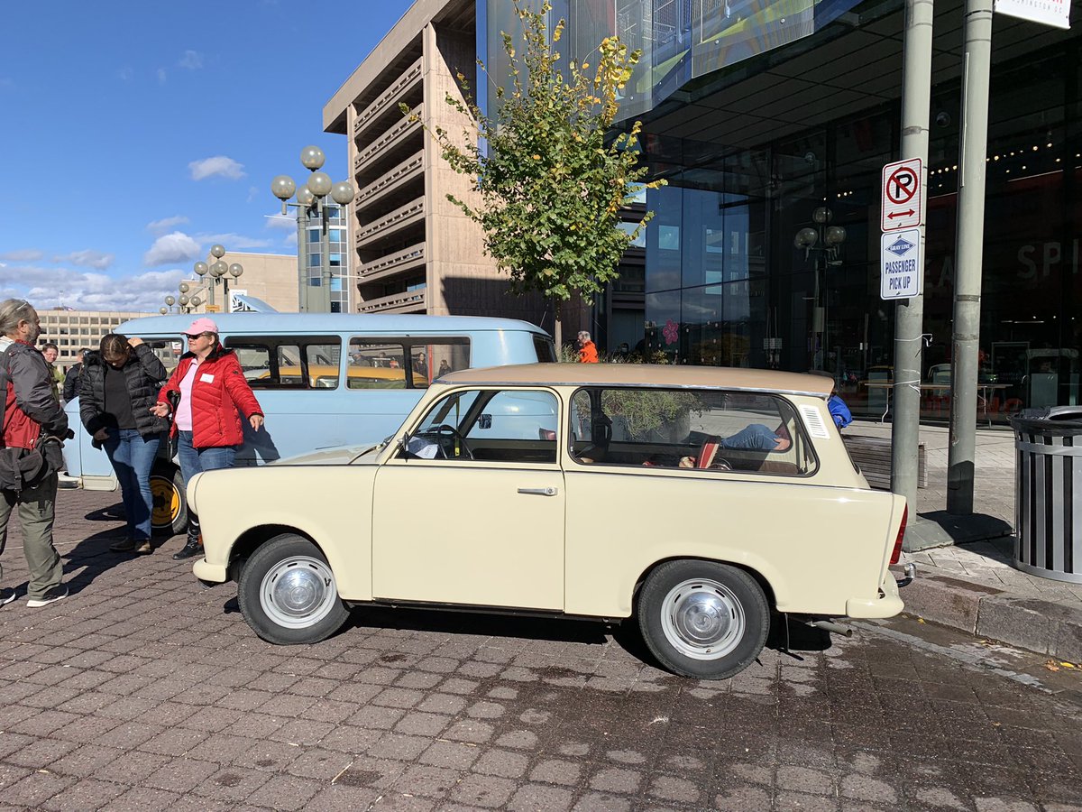 KristinBukovsky's tweet photo. @IntlSpyMuseum #TrabantDC so cool! Cousin-in-law has a car here https://t.co/SwIJyz5YF0