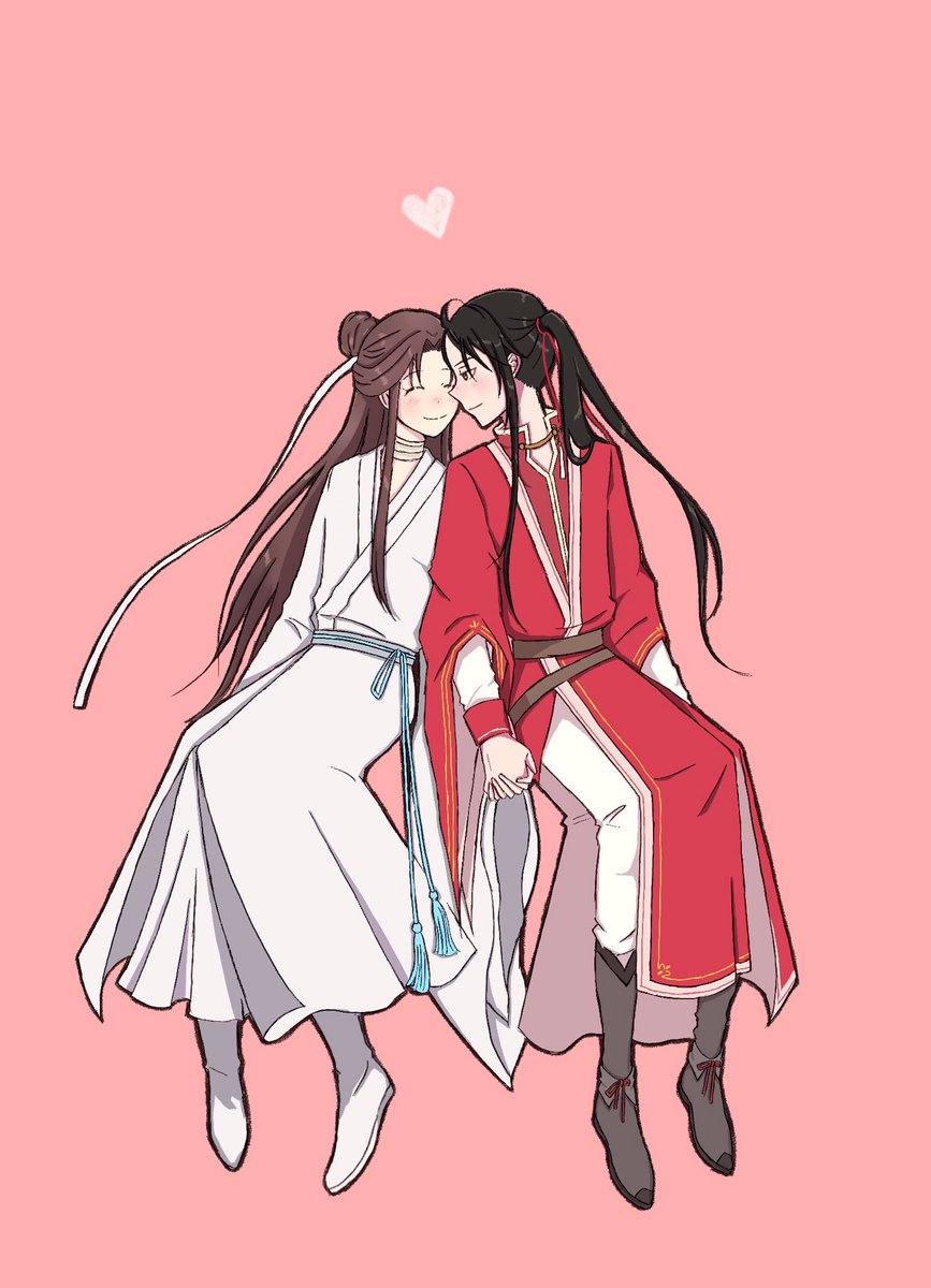 「こいびとつなぎ
#天官賜福 #TGCF #花怜 」|まるもうけのイラスト