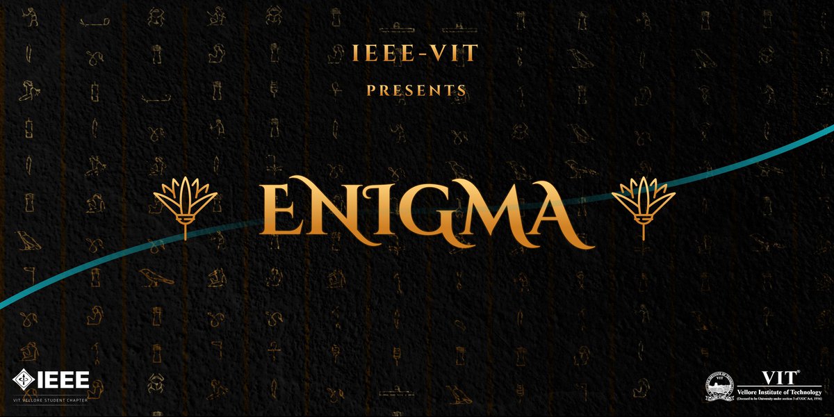 ieeevitvellore's tweet photo. The wait is over!
We present Enigma 8.0 – The uncrackable 48-hour online cryptic hunt aimed at putting your browsing skills to the test.
#ENIGMA #IEEE #CrypticHunt #Uncrackable #Riddles #game #TechWeek #Enigma8 #VIT https://t.co/IUYnX66Gjn