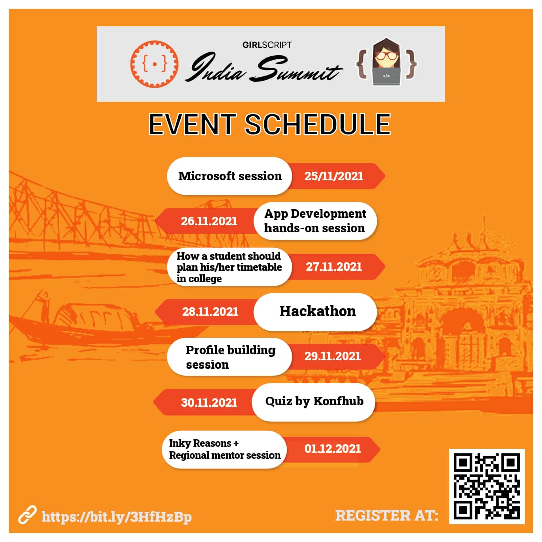 GirlScriptDurg1's tweet photo. GirlScript Regional Summit WB&amp;UK
Registration link:https://t.co/3cXxN7fkaf
#gssummit2021 #girlscriptfoundation  #techfest #girlscriptwestbengaluttarakhand #girlscriptkolkata #girlscriptdurgapur #girlscriptsiliguri  #girlscriptroorkee #girlscriptdehradun #ACM #IEMACM #Microsoft https://t.co/SyN9lzgEsQ