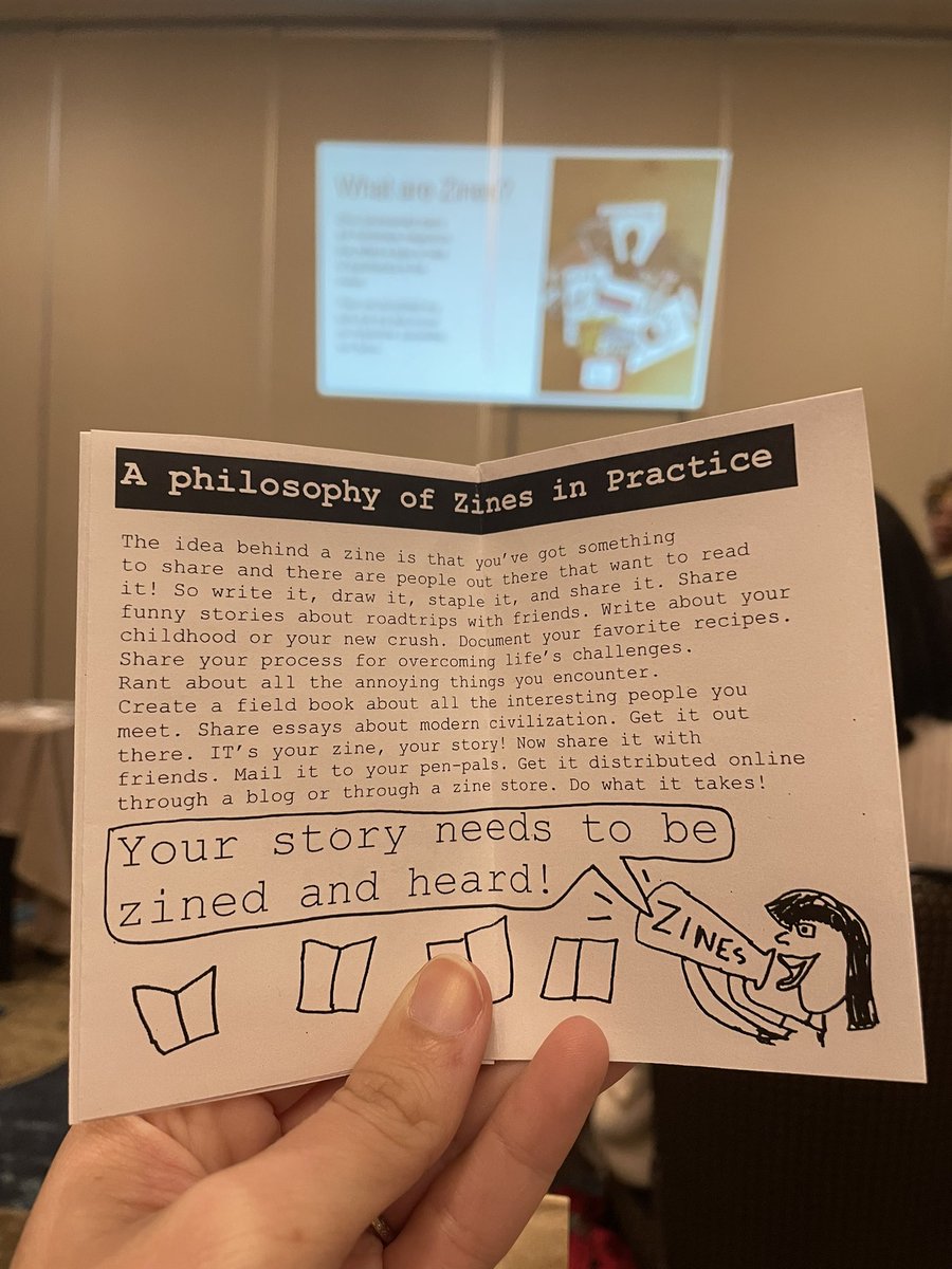 museumfunmaker's tweet photo. #zines are a great way to encourage students to research, share their passions and create and share accessible art. #SCAEA21gvl #DEAI #arted https://t.co/X5G3CkRQet