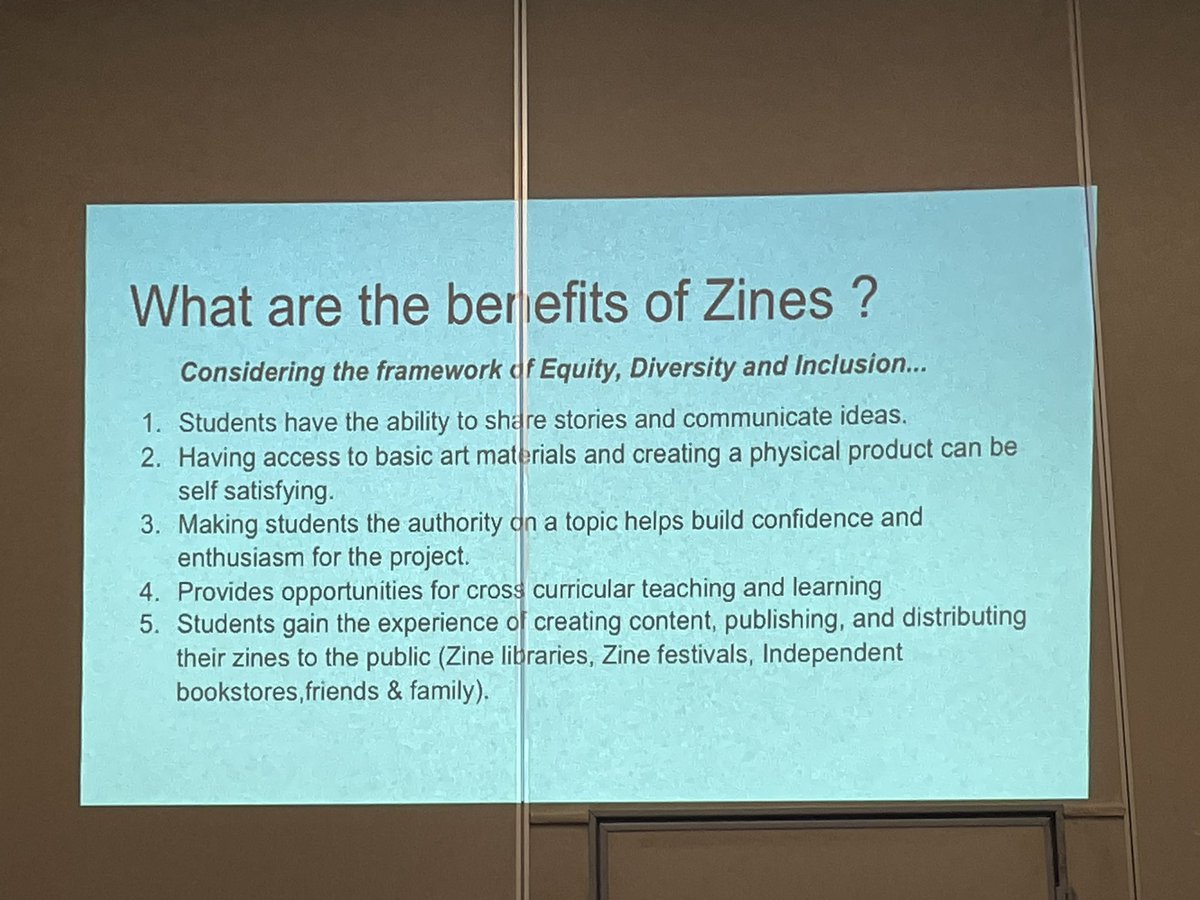 museumfunmaker's tweet photo. #zines are a great way to encourage students to research, share their passions and create and share accessible art. #SCAEA21gvl #DEAI #arted https://t.co/X5G3CkRQet