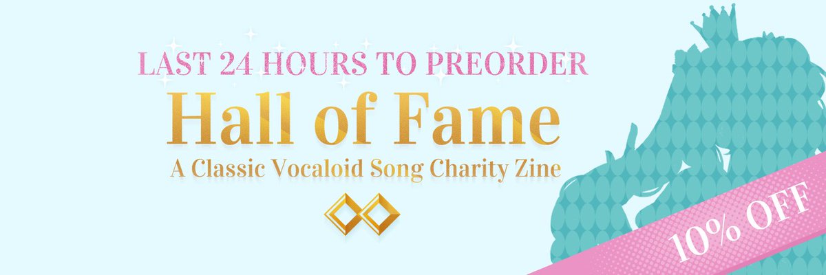 vocaloidfame's tweet photo. [ 📣 LAST DAY OF PRE-ORDERS! 📣 ]

The Hall of Fame Zine preorders will end November 13th, 11:59 PM PST! ✨✨✨✨

⚠️ Use code "lastchance" for 10% off any product: 
https://t.co/CZgBRtjvlX https://t.co/yLVcrxbRcV