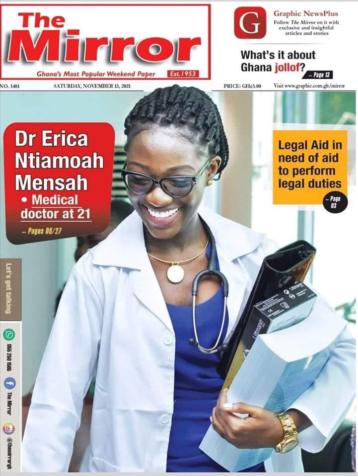 AchimotaSchool's tweet photo. #AchimotaExcellence πΉ We are honored to share the accomplishments of Akora Dr. Erica Ntiamoah Mensah, Science 4, Clark House, OAA 2016, as the youngest doctor in our recent history. @dr_erica_dr π¬π #GirlPower #SheIsSTEM @livingwatersprogram https://t.co/J3vC7xFn48