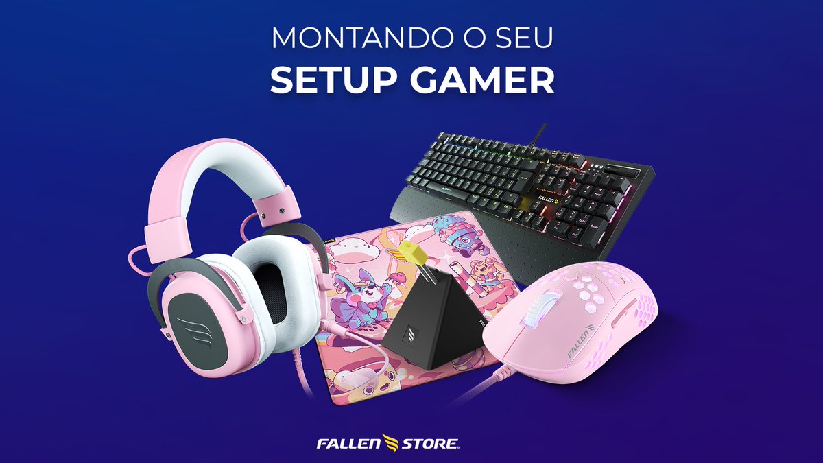 fallenstore's tweet photo. #Setup #Gamer #FallenGear #Fallen #FallenStore #Headset #Mouse #Mousepad #MouseBungee #Teclado https://t.co/YR53T4UW5W