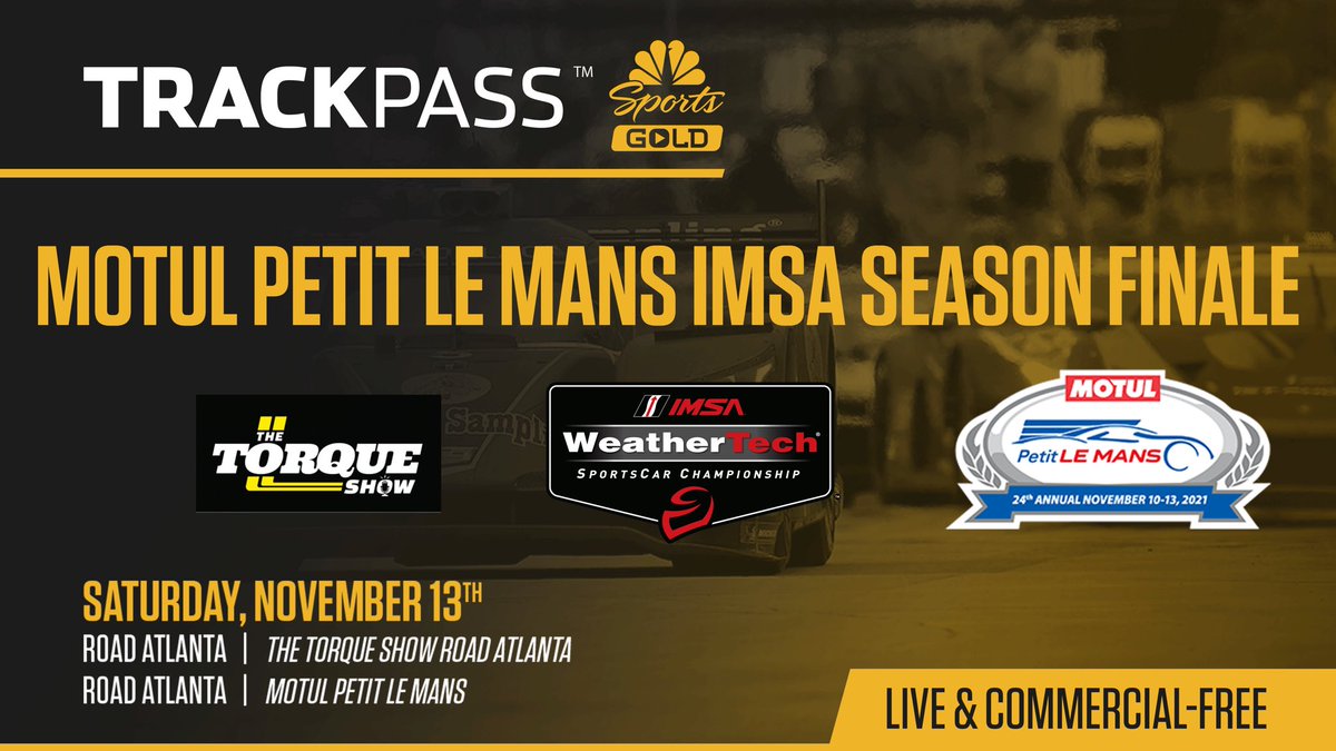 LIVE NOW on #Trackpass. The Torque Show 🔥 <a href="/RoadAtlanta/">Michelin Raceway Road Atlanta</a>