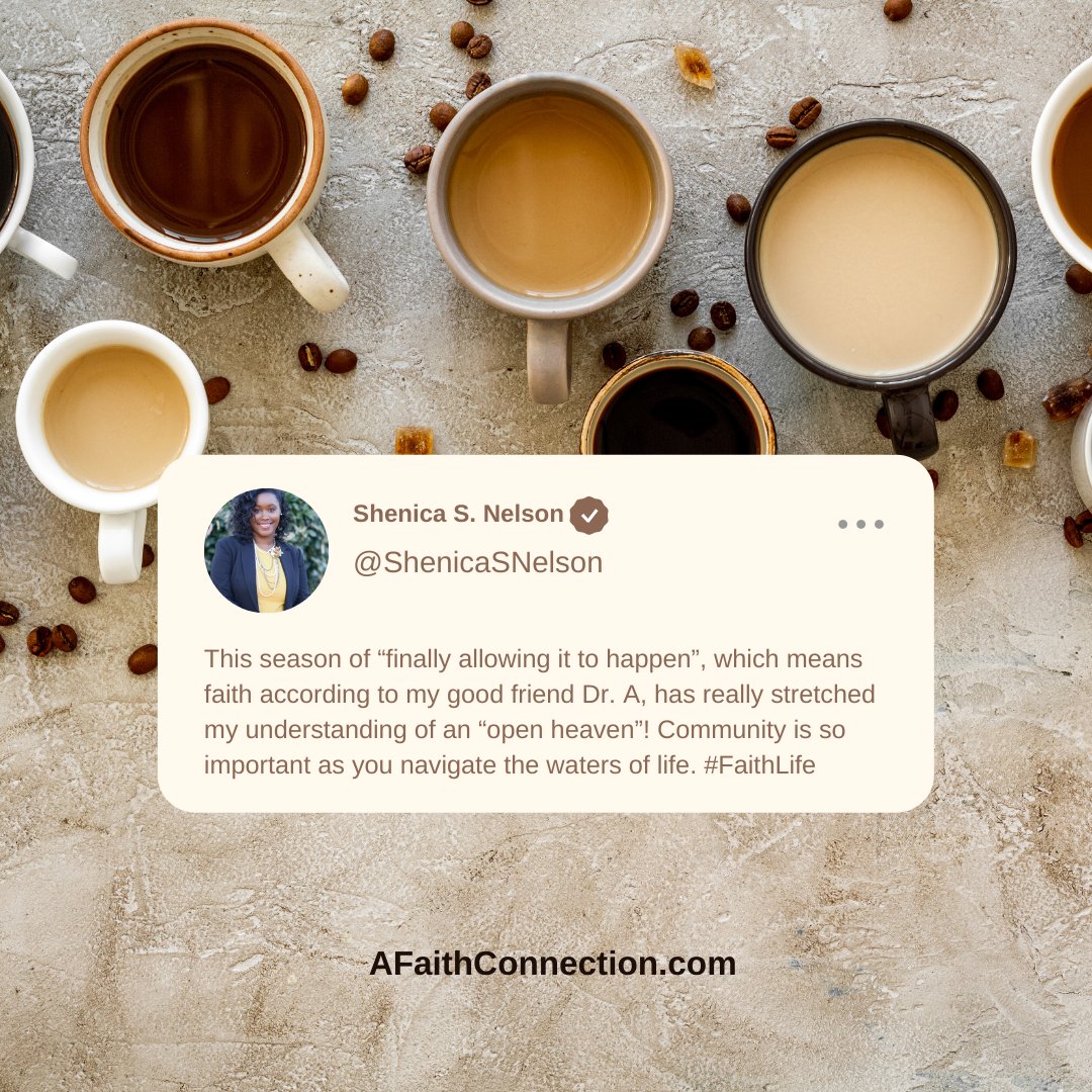 aundreatharris's tweet photo. "This season of “finally allowing it to happen”, which means faith according to my good friend Dr. A, has really stretched my understanding of an “open heaven”! Community is so important as you navigate the waters of life." @ShenicaSNelson #faith #VIPcustomer #testimonial https://t.co/pvfwZYa3pZ
