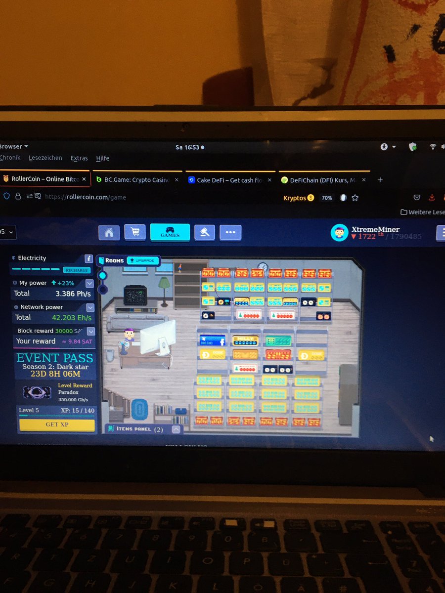 DerBallerMann1's tweet photo. @rollercoin_com @Play2Earner @vMXtreme @CoinMutti @MuttiCoin https://t.co/ccEuFhiIIG