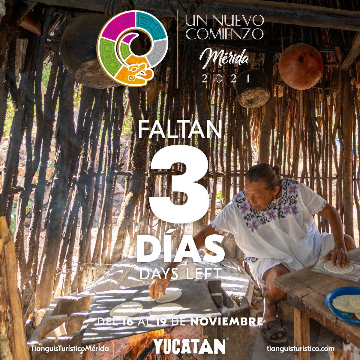 Listos para tener el mejor Tianguis de la historia, a la cuenta de 3…

#TianguisTuristicoMérida 
#TianguisTuristico2021 
#ElRenacerDelTurismo
