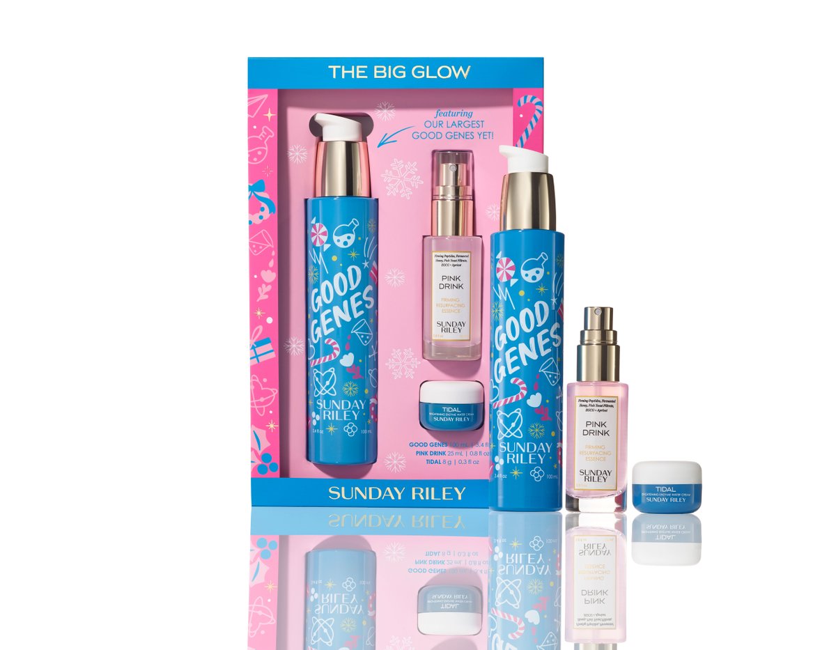 Reasons we love The Big Glow Deluxe Good Genes Kit 🧬✨

◽ Exfoliates, brightens, plumps, and hydrates the skin
◽ Features Pink Drink, Tidal, and Good Genes
◽ Great for all skin types 

bit.ly/3B8pfWk
