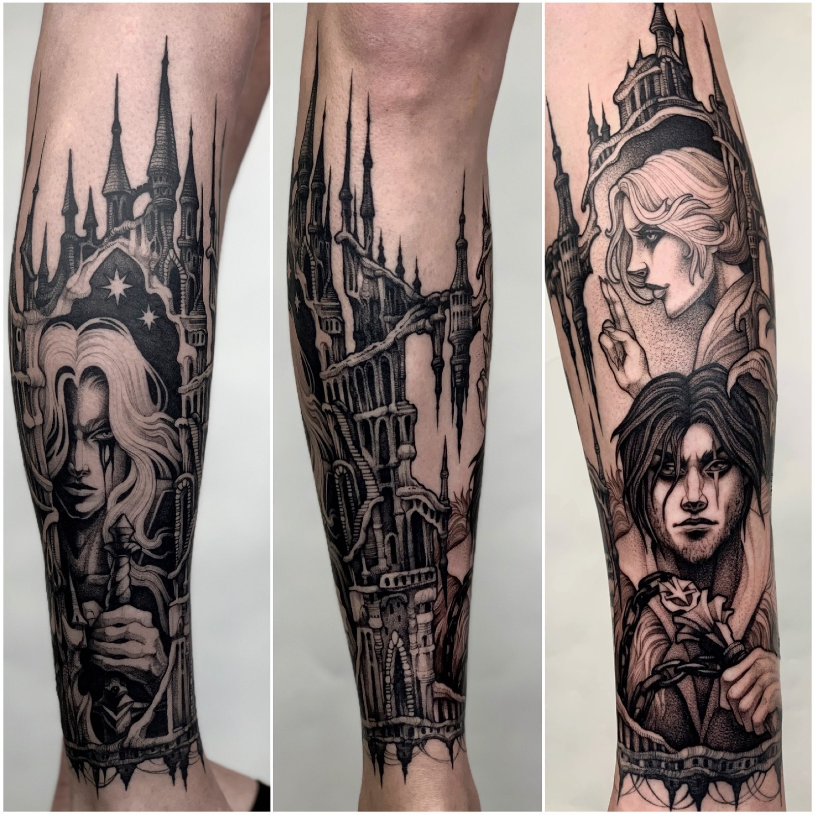 Decided to dedicate my 3rd tattoo to my favorite video game franchise  r castlevania