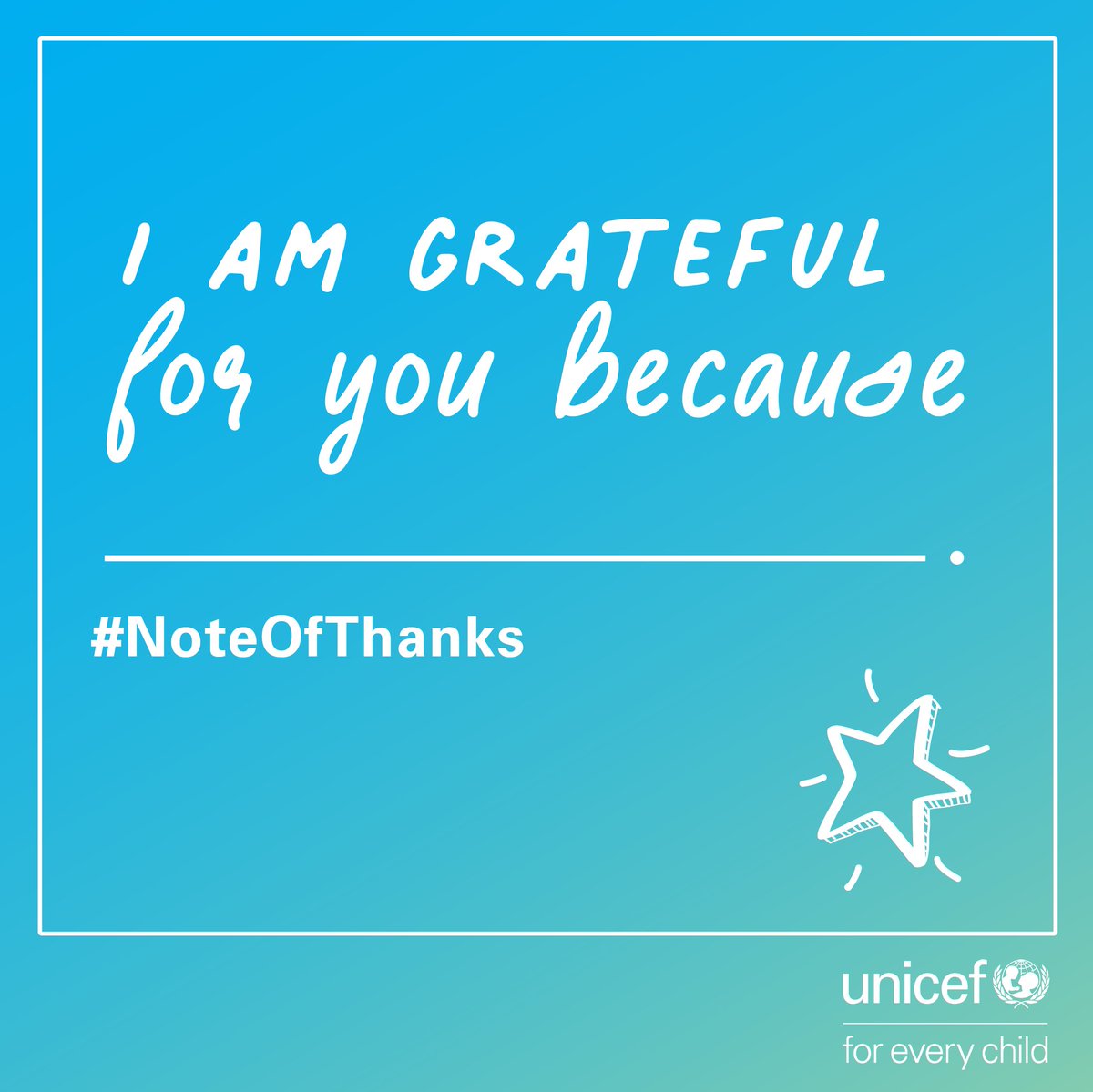 UNICEF's tweet photo. Who comes to mind? Let them know in the comments below โ
#WorldKindnessDay
#NoteOfThanks https://t.co/2aYfhrzKV9