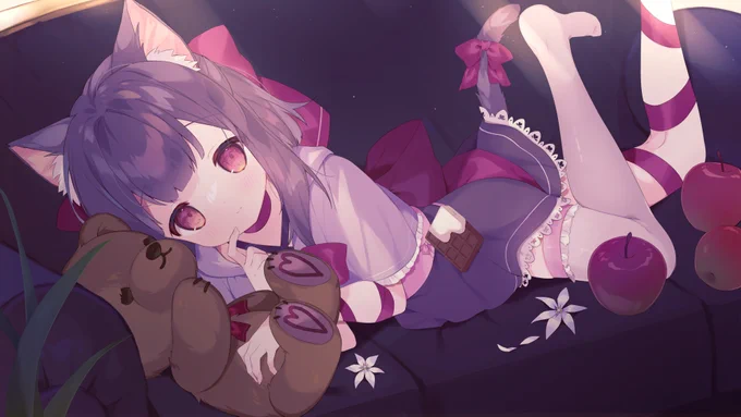ヤンデレちゃん!Skebありがとうございました🎀🍫🧸 #sliceofshadow 