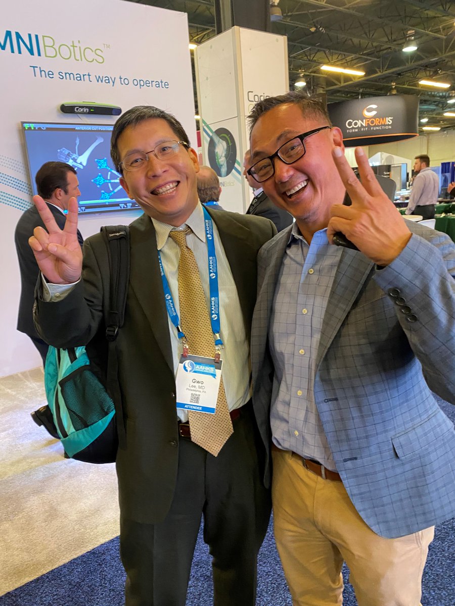 corintechnology's tweet photo. Feels great to be back at #AAHKS2021 and see all these smiling faces! Day 2 is underway, and there is still plenty of time to visit booth #147 to discuss the latest in Hip and Knee replacement technology.
@AAHKS #CorinConnect #OMNIBotics #OPSInsight #OPSReView #Innovation https://t.co/49S0BT8nKt