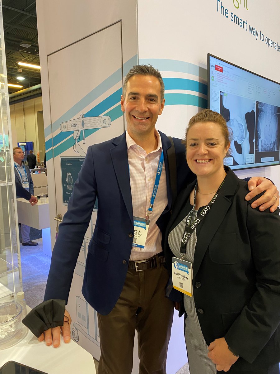 corintechnology's tweet photo. Feels great to be back at #AAHKS2021 and see all these smiling faces! Day 2 is underway, and there is still plenty of time to visit booth #147 to discuss the latest in Hip and Knee replacement technology.
@AAHKS #CorinConnect #OMNIBotics #OPSInsight #OPSReView #Innovation https://t.co/49S0BT8nKt
