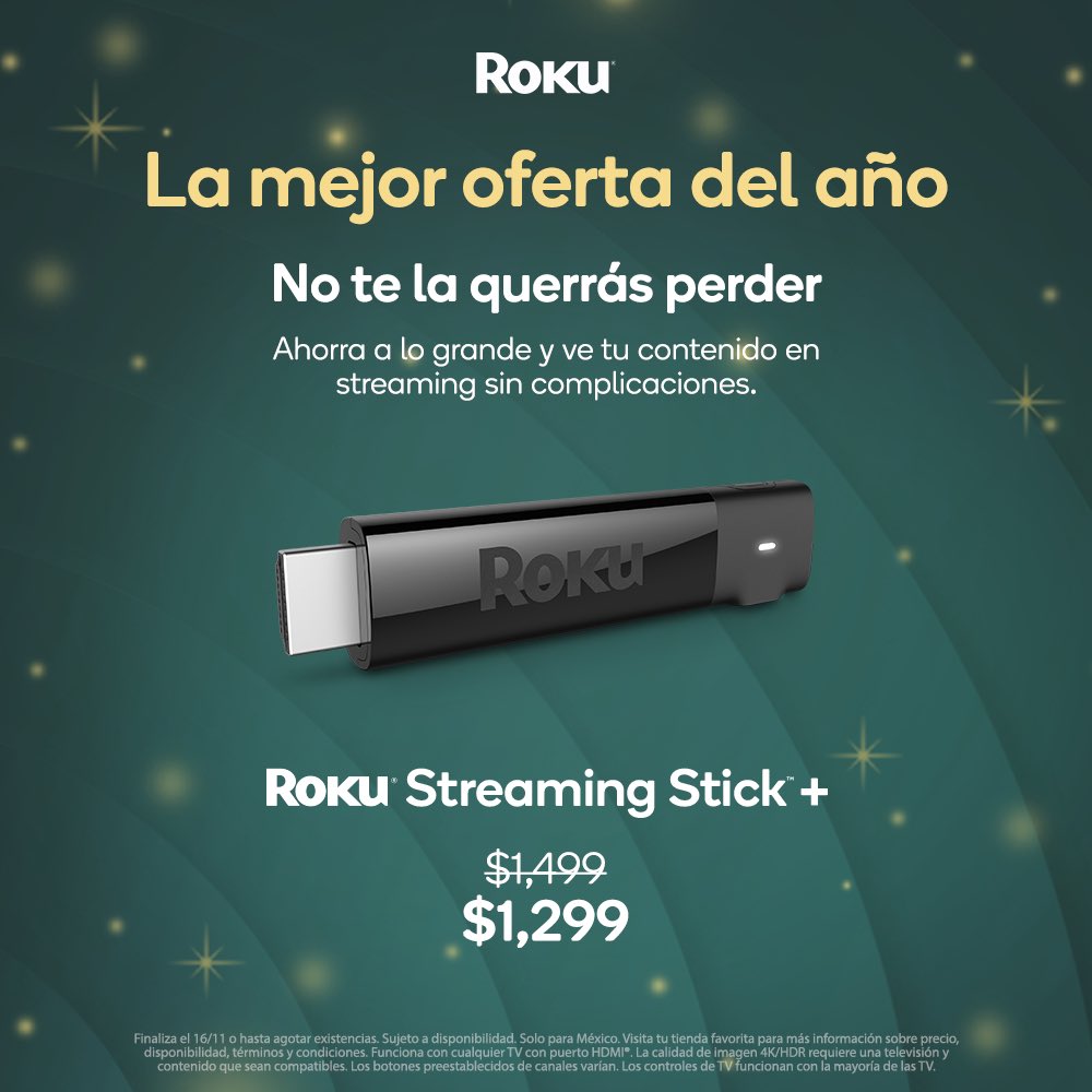 Roku México tweet media