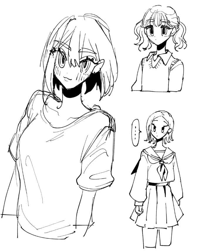 1発描きらくがき 