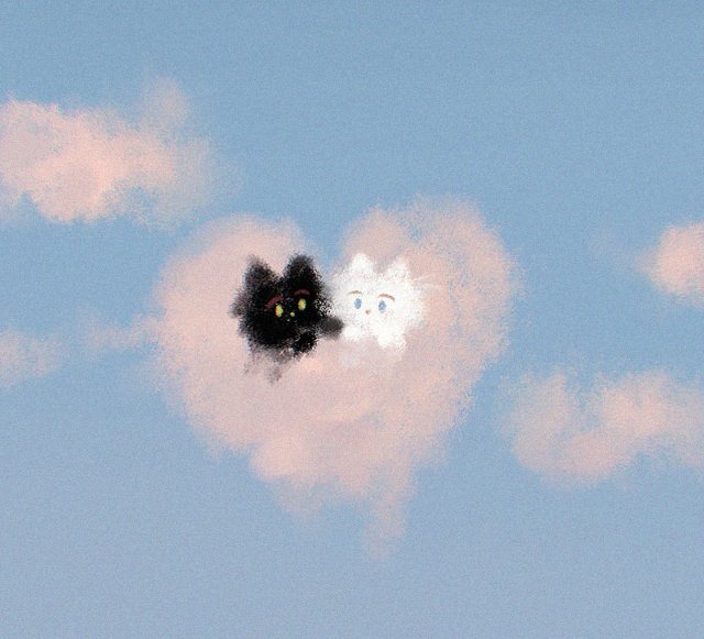 cat no humans black cat cloud sky blue eyes animal focus  illustration images